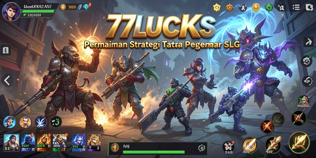 Tampilan gameplay strategis di 77LUCKS yang menarik dan dinamis.
