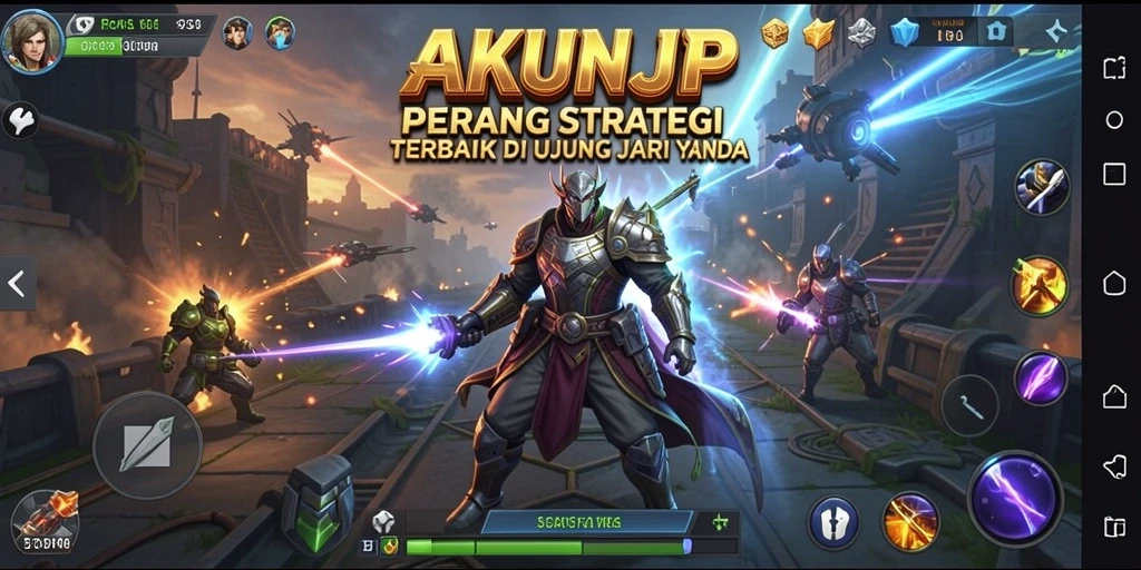 Tampilan gameplay AKUNJP yang seru dan penuh strategi.