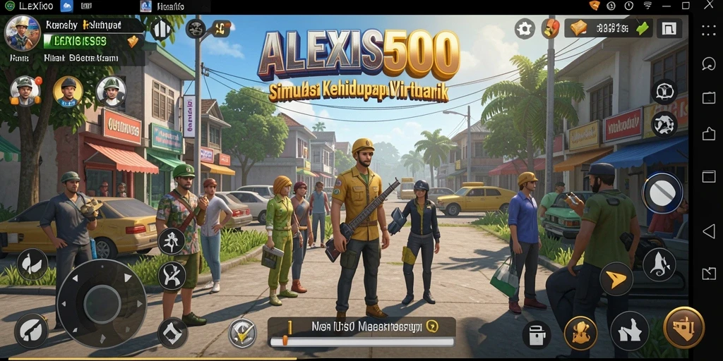 Tampilan gameplay menarik dari ALEXIS500 dalam dunia simulasi.