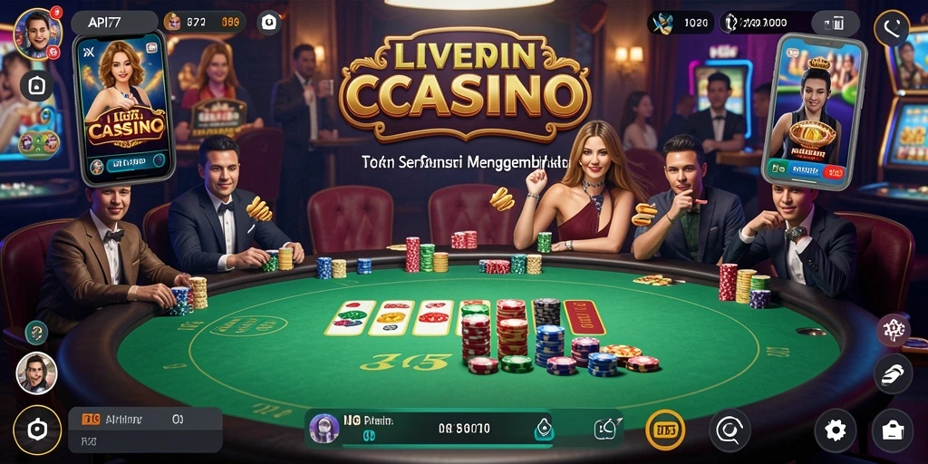 Tampilan gameplay Live Casino yang menarik dan interaktif.