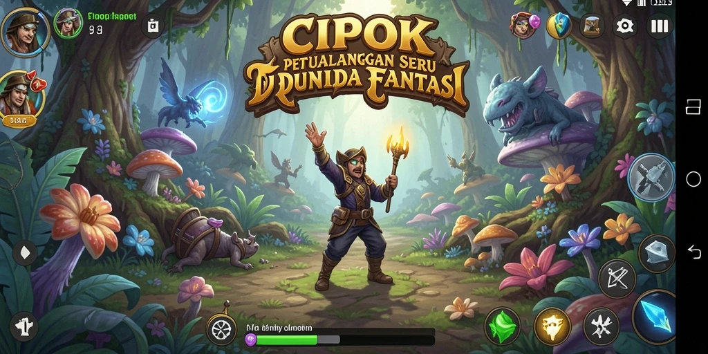 Tampilan gameplay CIPOK dengan aksi petualangan seru dan grafis menakjubkan.