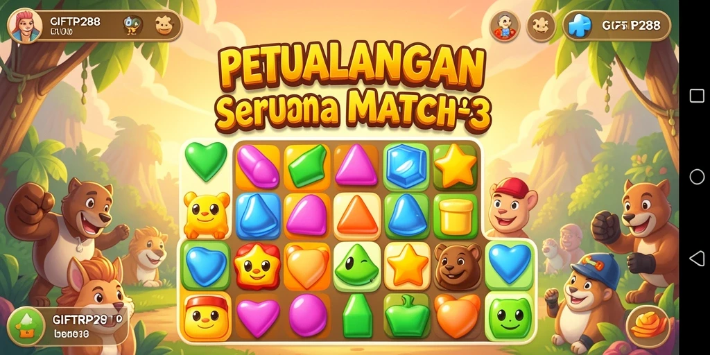 Tampilan gameplay seru dari GIFTRP288 yang menantang.