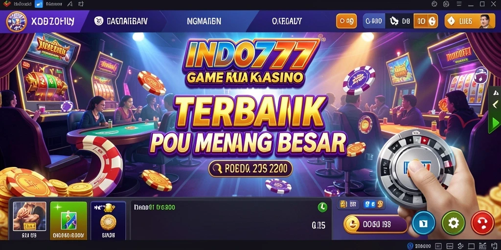 Tampilan gameplay mendebarkan dalam INDO777 dengan berbagai pilihan kasino.