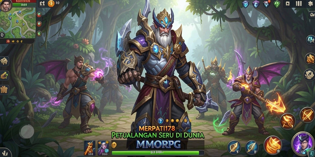 Tampilan gameplay seru di MERPATI178 dengan aksi petualangan MMORPG.