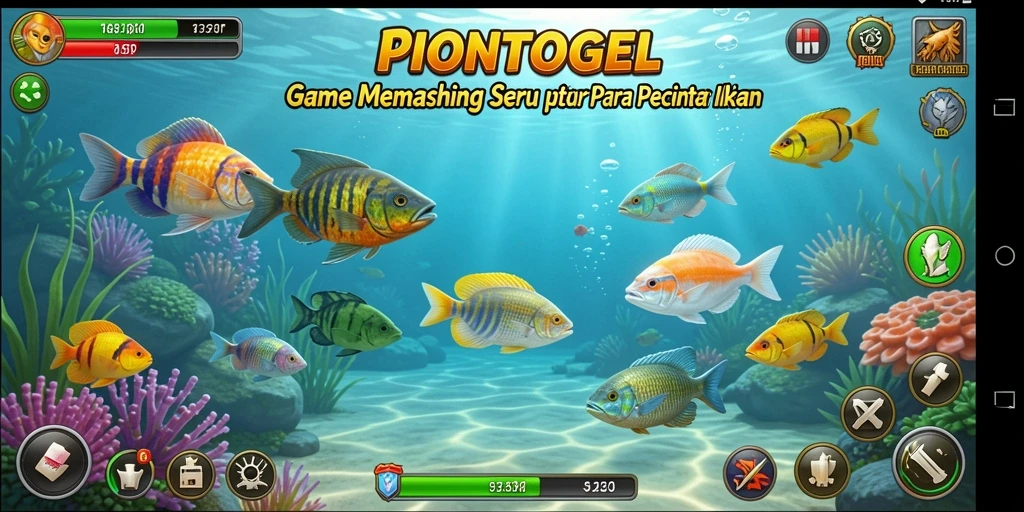 Screenshot tampilan gameplay memancing di PIONTOGEL.