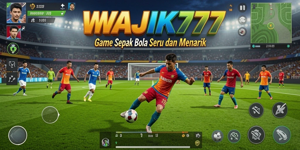 Tampilan menakjubkan dari gameplay WAJIK777 dalam turnamen sepak bola.