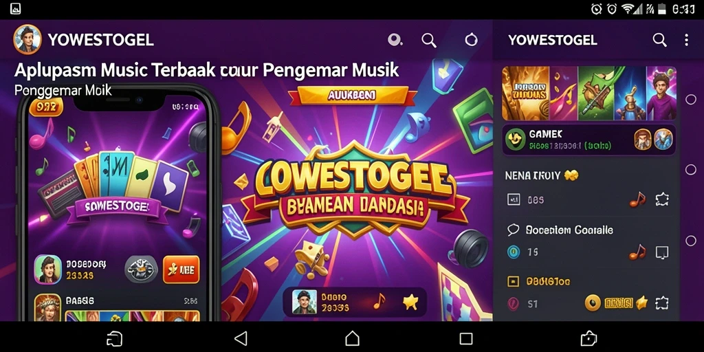 Tampilan screenshot <strong>YOWESTOGEL</strong> yang menampilkan editor playlist musik.